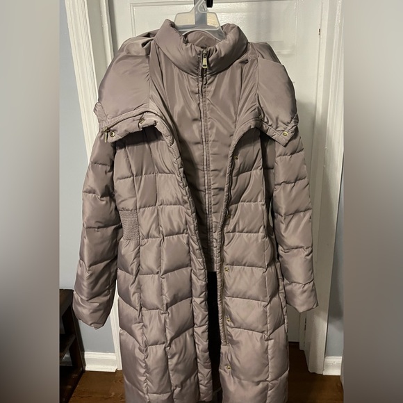 Cole Haan Grey Quilted Puffer Jacket - Picture 1 of 6